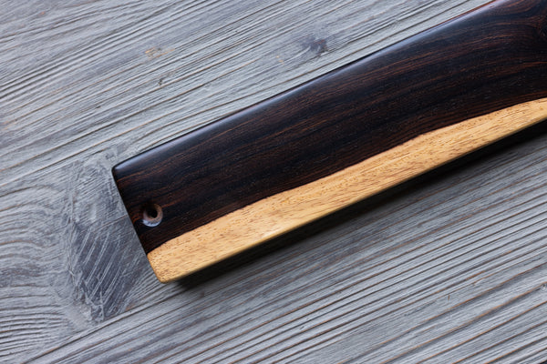 Magnetic Knife Strip: Cocobolo with Sapwood 24"