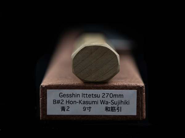 Gesshin Ittetsu 270mm Blue #2 Hon-Kasumi Wa-Sujihiki