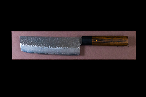 Yoshimi Echizen 165mm Stainless Clad Blue Super Kurouchi Nakiri
