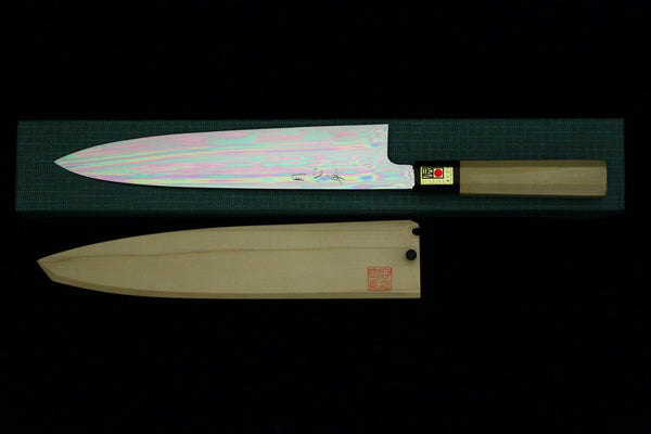 Gesshin Hide 270mm Blue #1 Honyaki Wa-Gyuto (Special Project)
