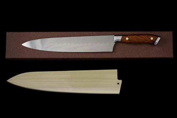 Gesshin Ittetsu 270mm White #2 Honyaki Gyuto with Desert Ironwood Handle