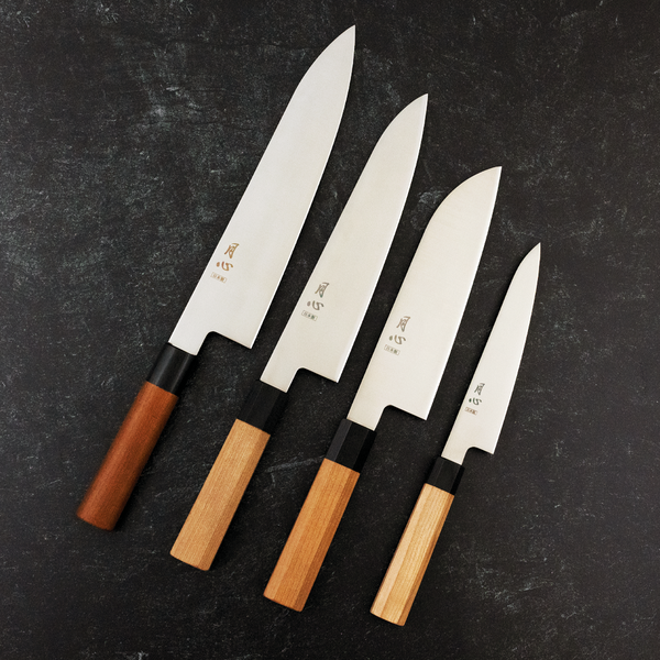 Gesshin Stainless Set (150mm, 180mm, 210mm, and 240mm)