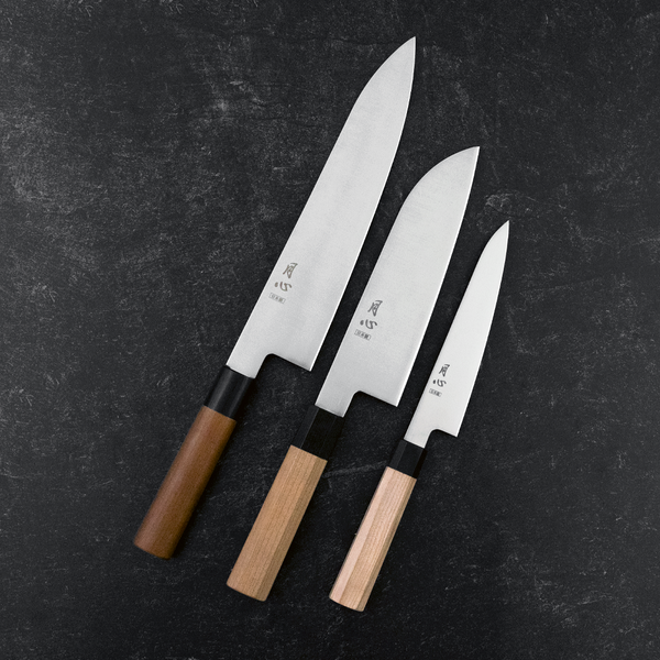 Gesshin Stainless Set (150mm, 180mm, and 240mm)