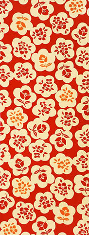 Tenugui - Showa Retro Hanagonomi (Showa Period Retro Style Flower)
