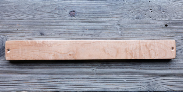 Magnetic Knife Strip: Quilted Maple 24"