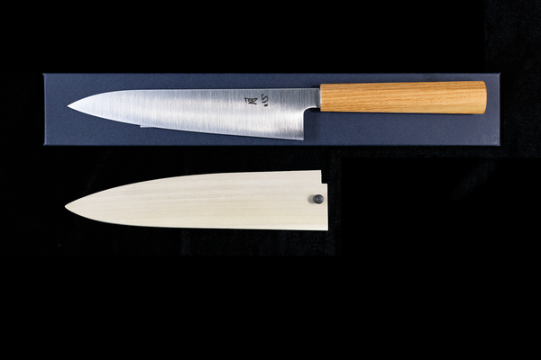 Gesshin Ginga 210mm Stainless Wa-Gyuto (Zelkova)