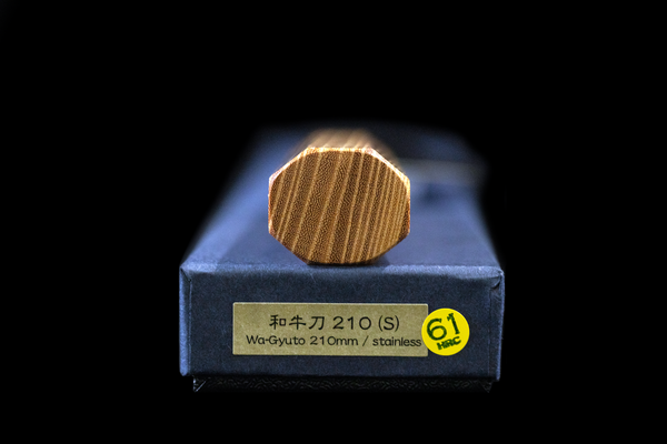 Gesshin Ginga 210mm Stainless Wa-Gyuto (Zelkova)
