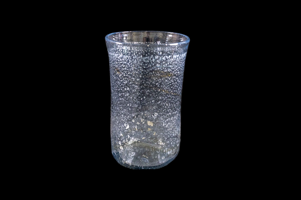 Silver Flake Octagonal Long Glass