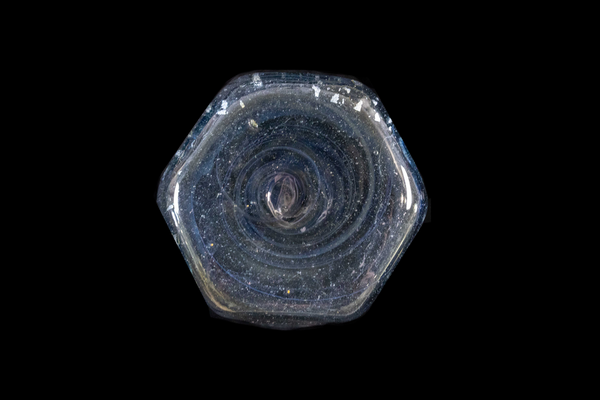 Silver Flake Octagonal Long Glass