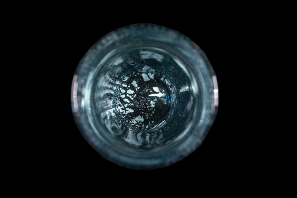 Silver Flake Long Glass (Michinoku Blue Color)