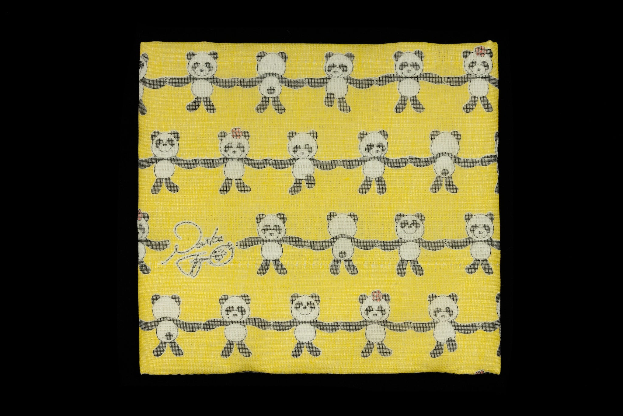 Yuzen Fukin -  Happy Panda (Yellow)