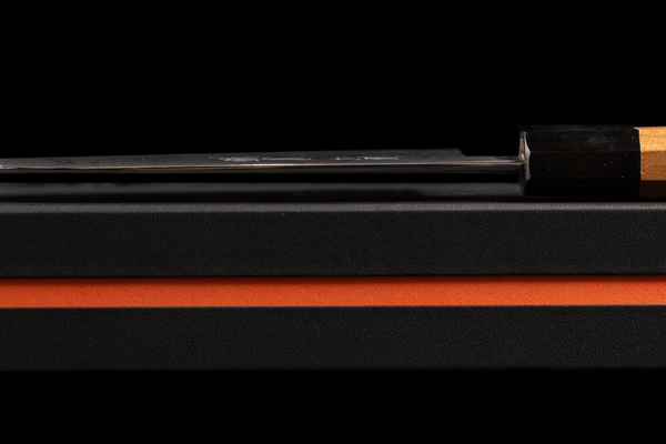 Tanabe Tatara no Sato 165mm Suminagashi Kataba Santoku