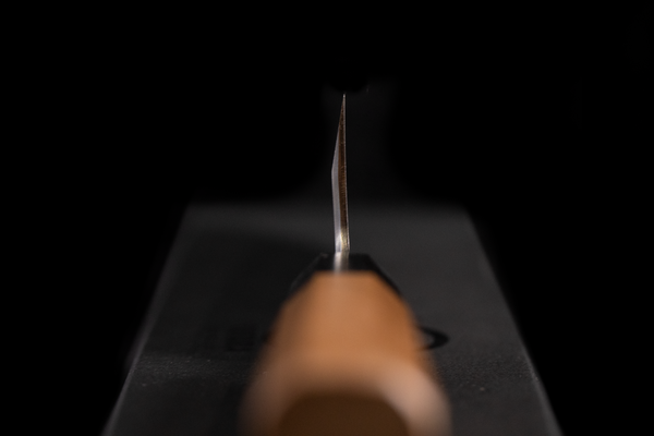 Tanabe Tatara no Sato 165mm Suminagashi Kataba Santoku