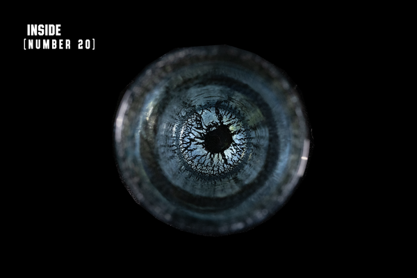 Silver Flake Long Glass (Michinoku Blue Color)