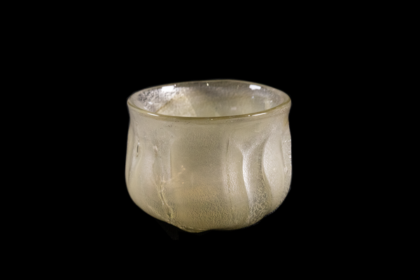 Silver Flake Yellow Guinomi