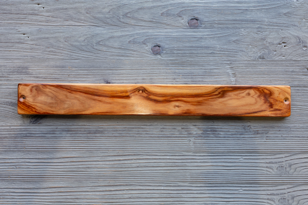Magnetic Knife Strip: Canarywood 24" Model B