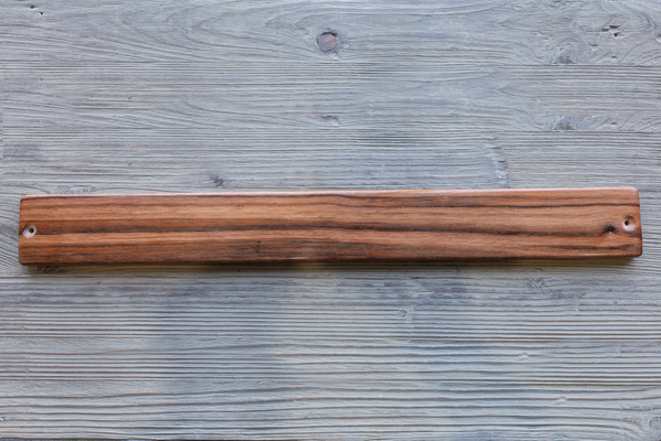 Magnetic Knife Strip: Asian Striped Ebony 24"