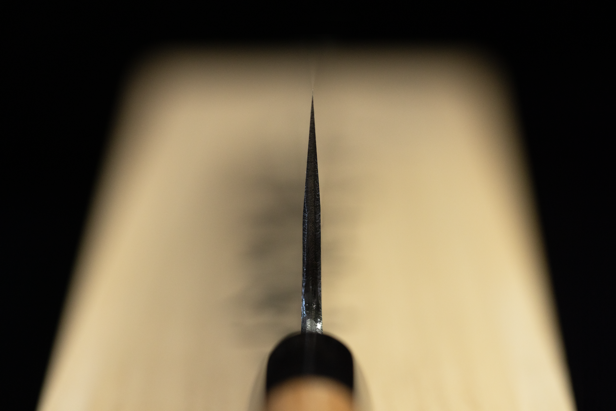 Tsukasa 240mm White Steel Unryu Kurouchi Damascus Wa-Gyuto