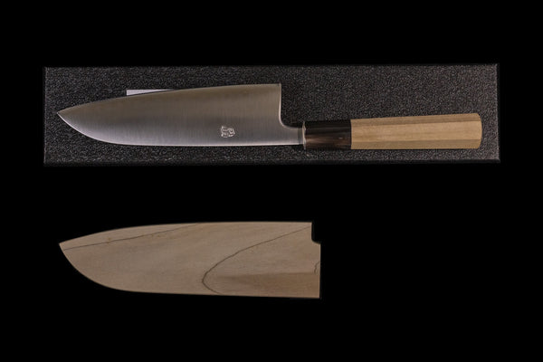 Ikazuchi 165mm Stainless Clad Blue Super Santoku