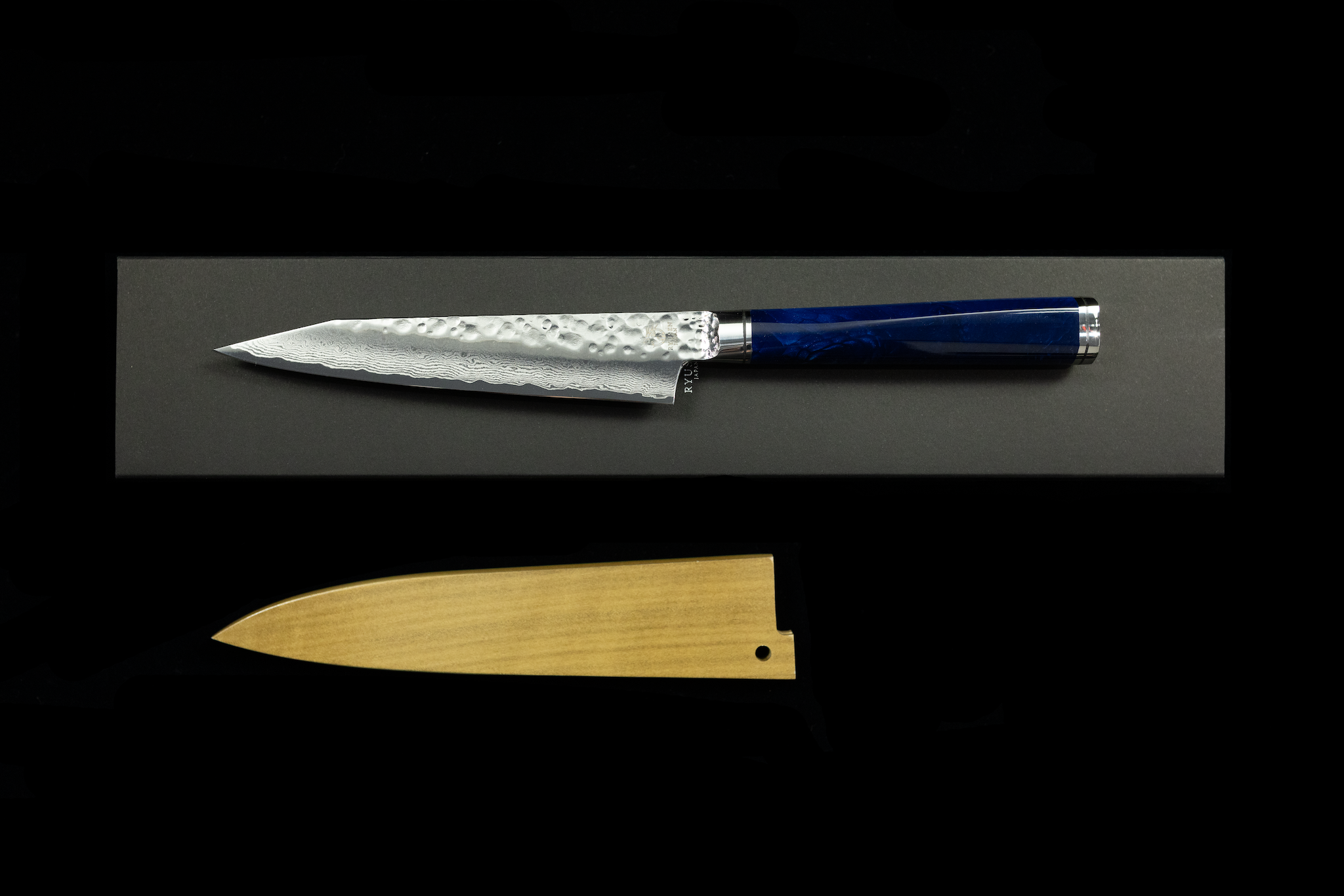 Souryurin 135mm Hammered Damascus Petty