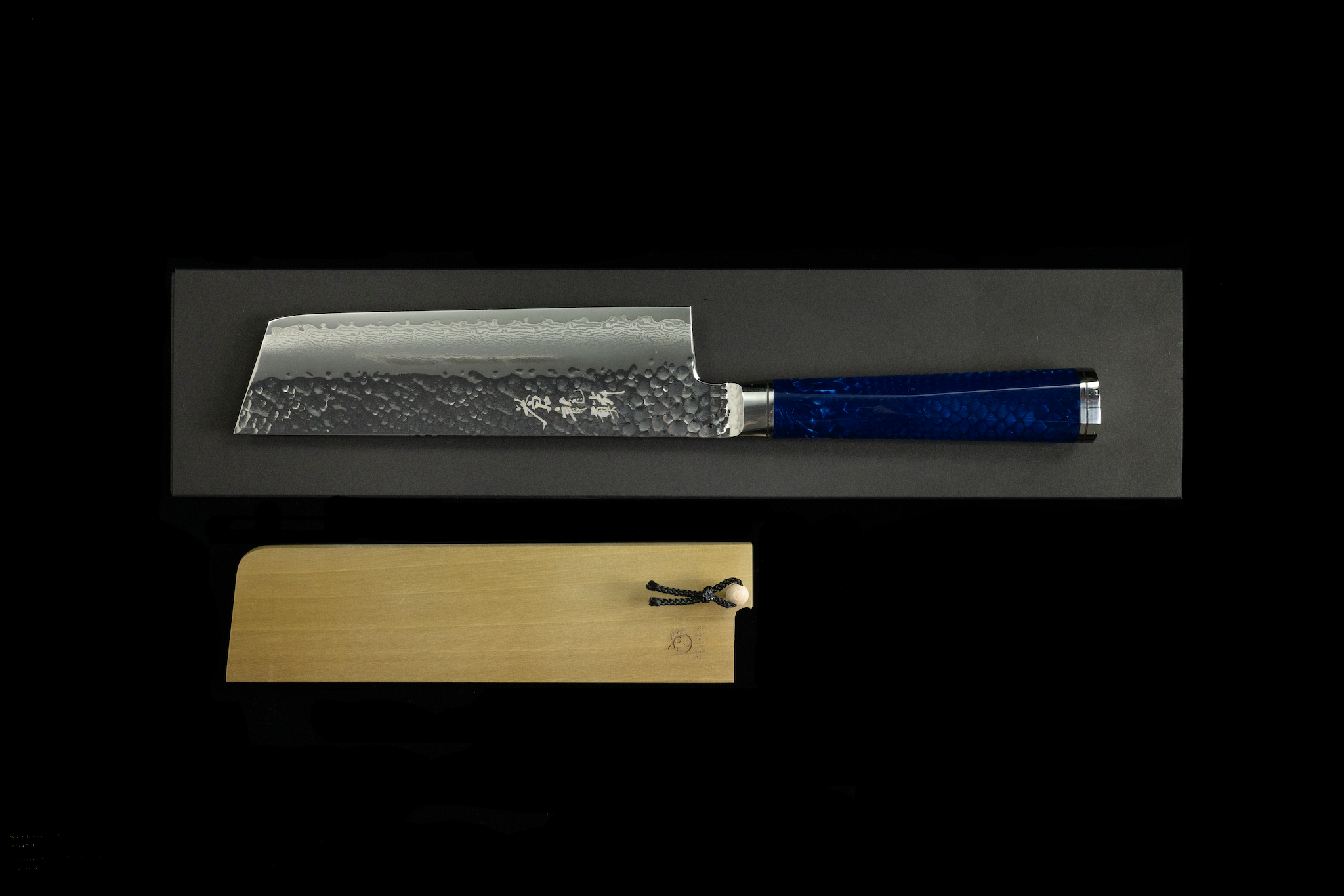 Souryurin 155mm Hammered Damascus Nakiri