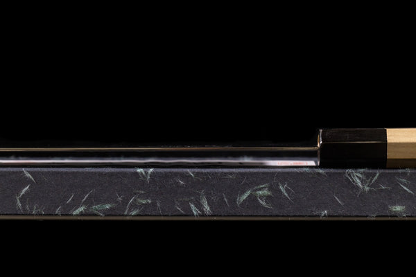 Gesshin Uraku 210mm AUS10 Damascus Kiritsuke Wa-Gyuto