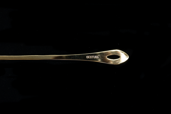 Gestura 00 Gold Slotted Spoon