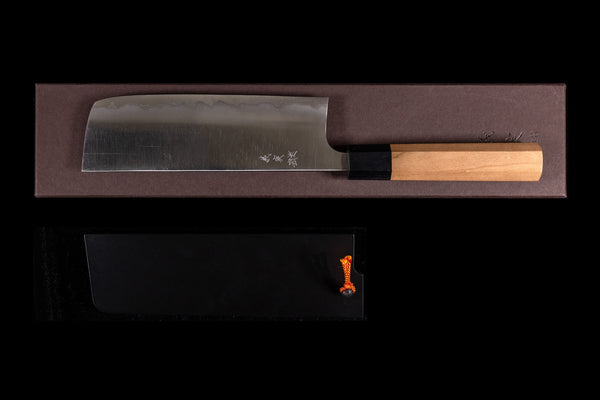 Yoshimi Echizen 165mm Stainless Clad White #2 Migaki Nakiri