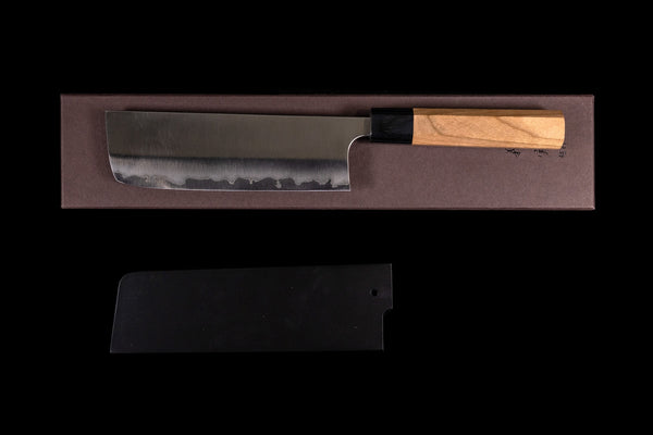 Yoshimi Echizen 165mm Stainless Clad White #2 Migaki Nakiri