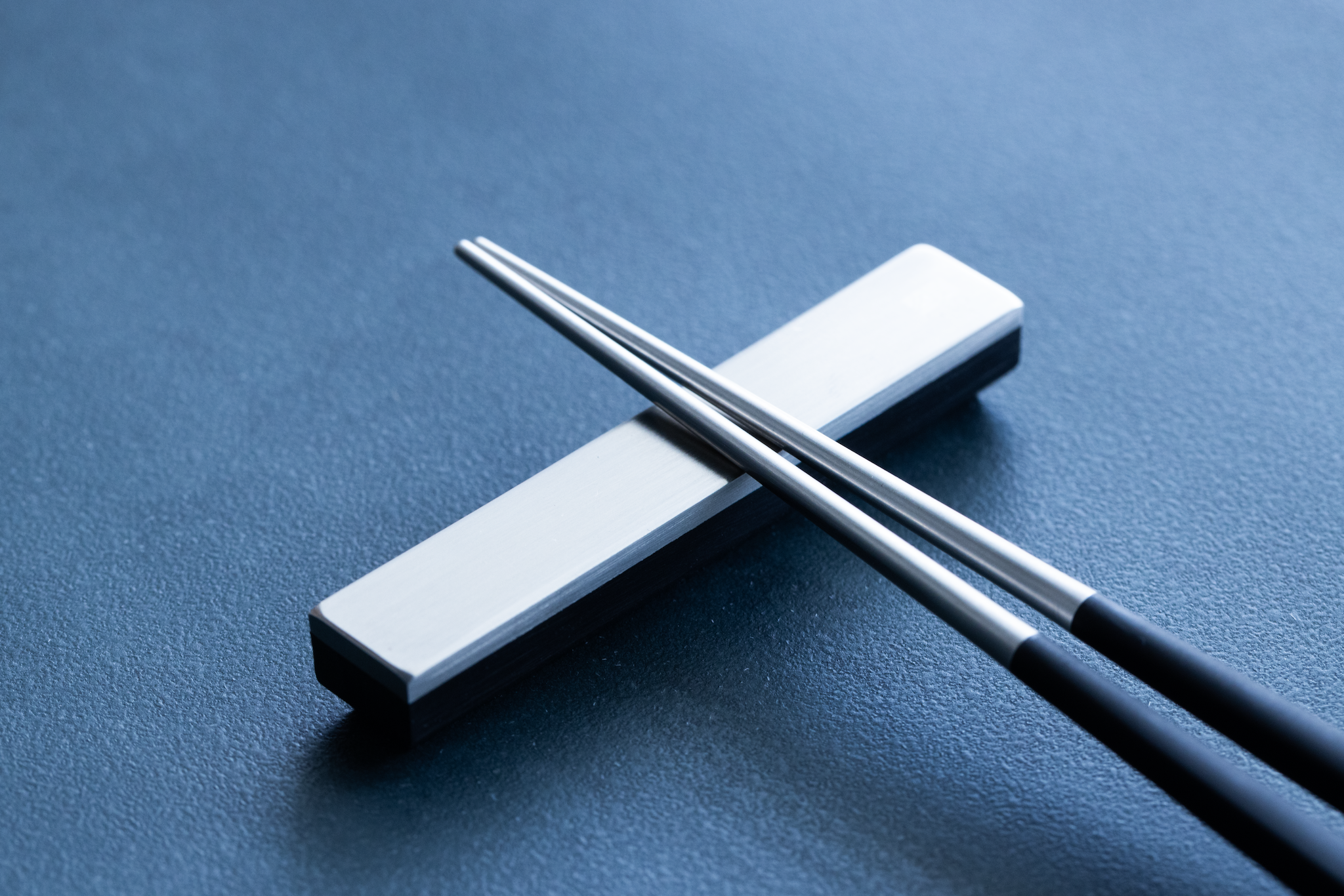 Stainless Steel Tip Chopstick with Hashioki Set