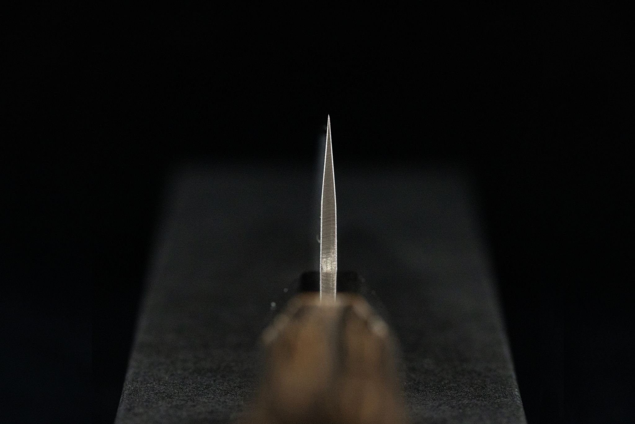 Toki 105mm Stainless Clad Blue #2 Nashiji Double Bevel Ajikiri