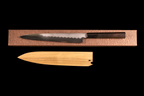 Gesshin Ittetsu 240mm White #2 Honyaki Wa-Sujihiki with Ebony Handle