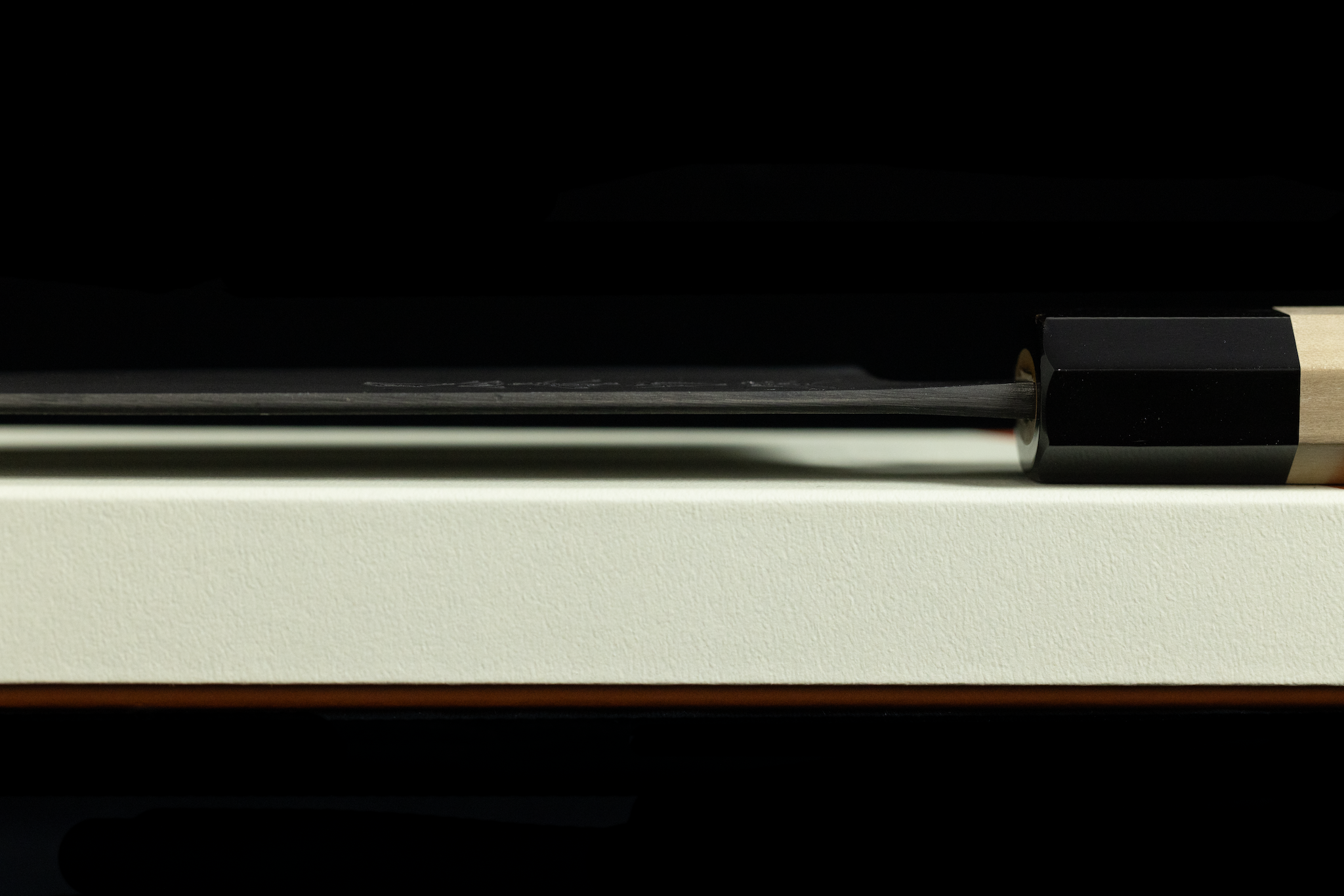 Gesshin Ajikataya 165mm White #2 Kurouchi Wa-Santoku (No Saya)