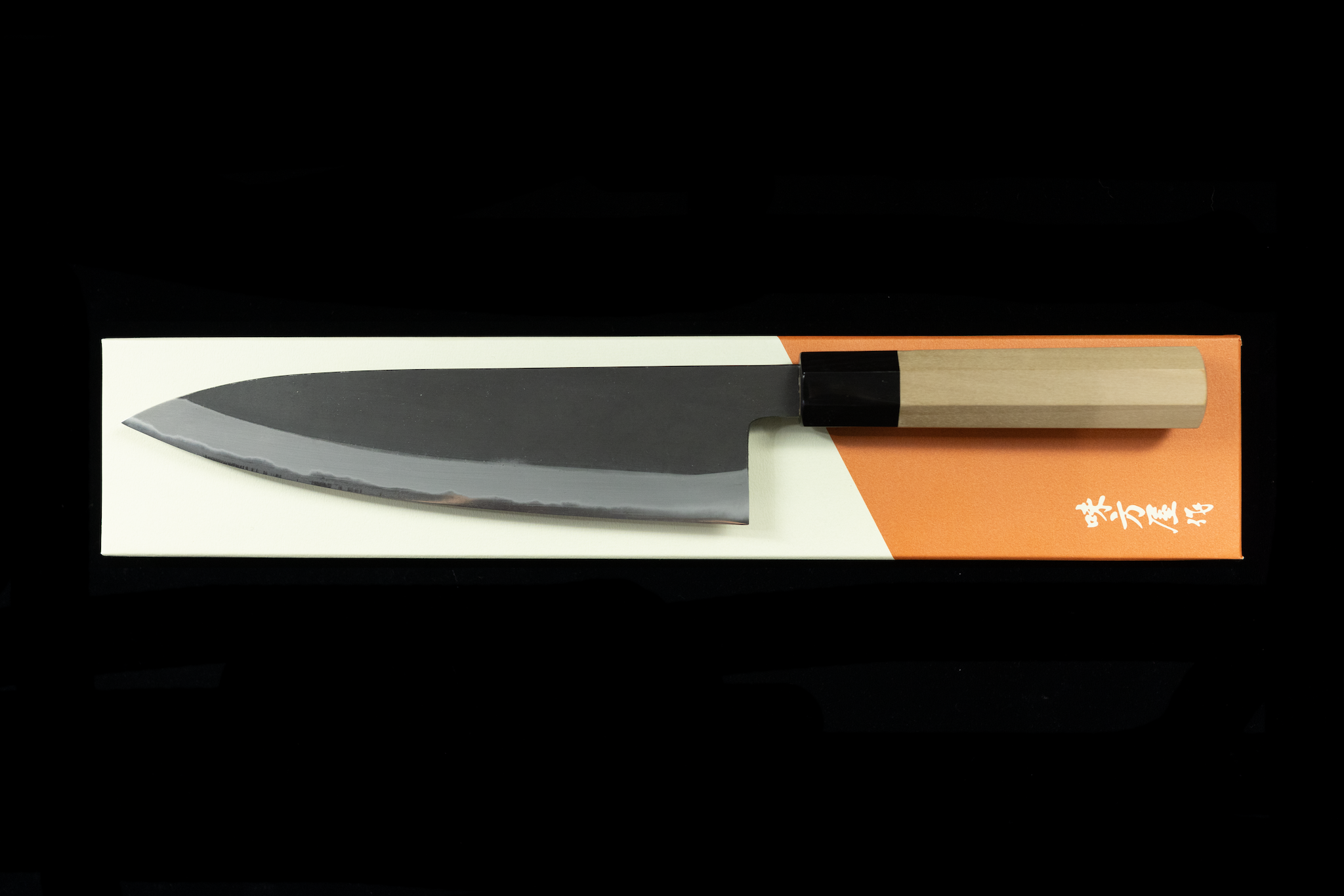 Gesshin Ajikataya 210mm White #2 Kurouchi Wa-Gyuto (No Saya)