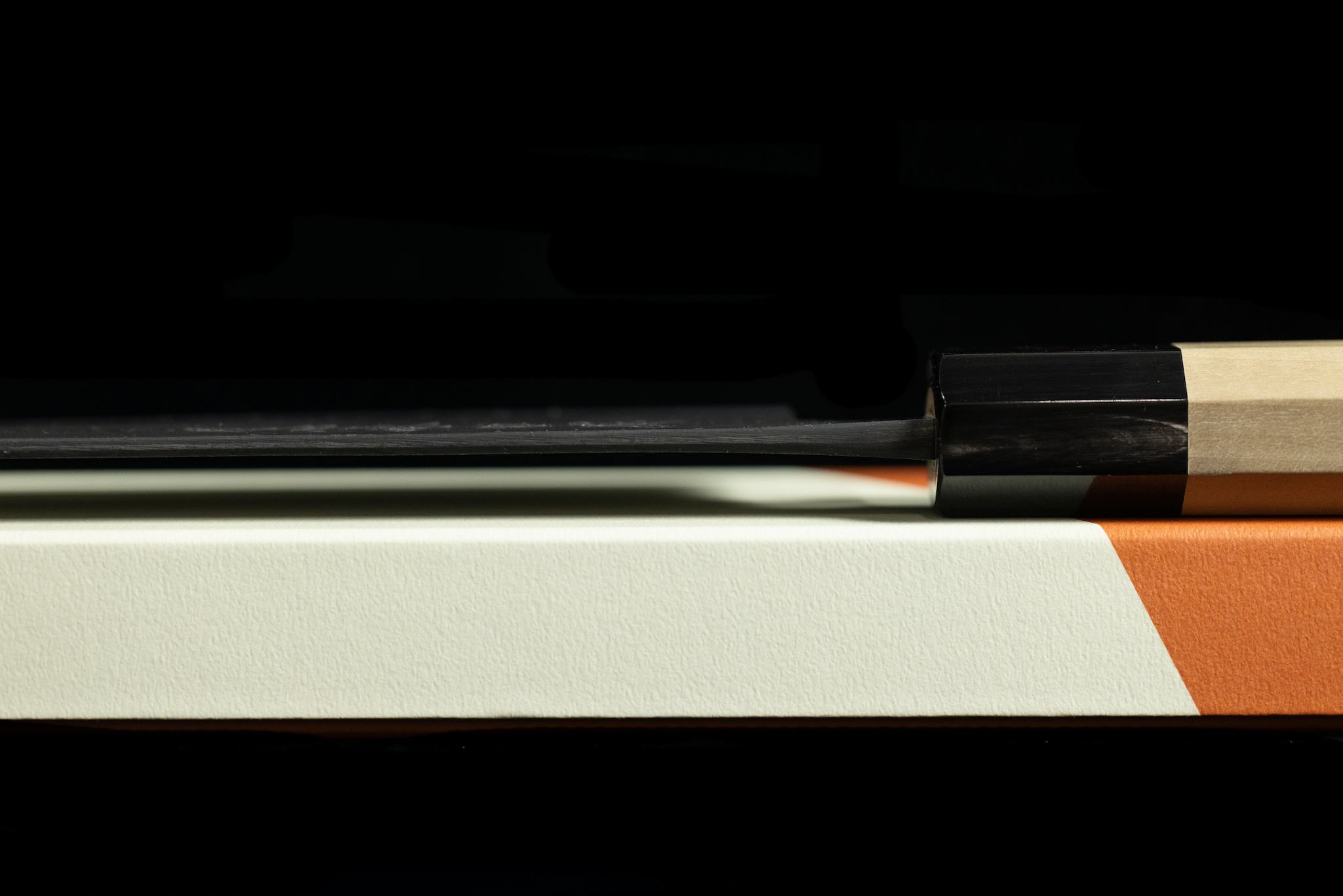 Gesshin Ajikataya 210mm White #2 Kurouchi Wa-Gyuto (No Saya)