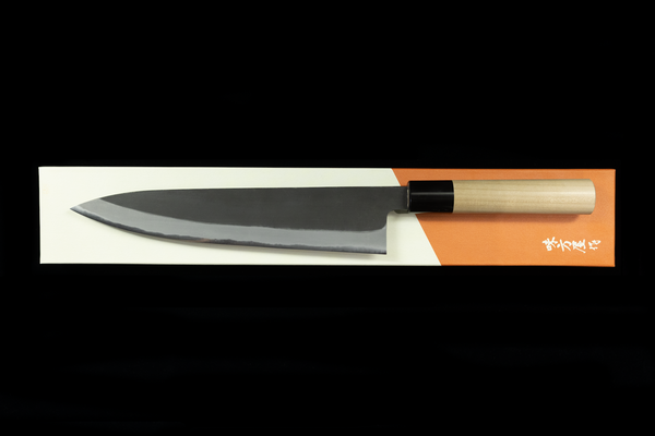 Gesshin Ajikataya 240mm White #2 Kurouchi Wa-Gyuto (No Saya)