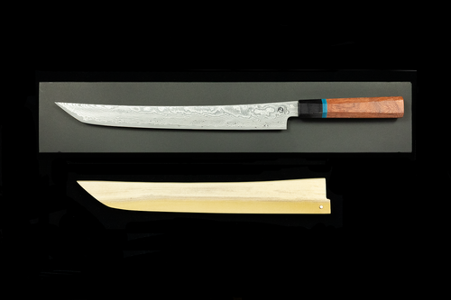 Bontenunryu Kai 300mm Stainless Damascus Kengata Wa-Sujihiki