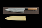 Yoshimi Echizen 210mm Stainless Clad White #2 Migaki Wa-Gyuto
