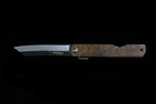 Kurouchi Folding Knife - Copper Patina Handle