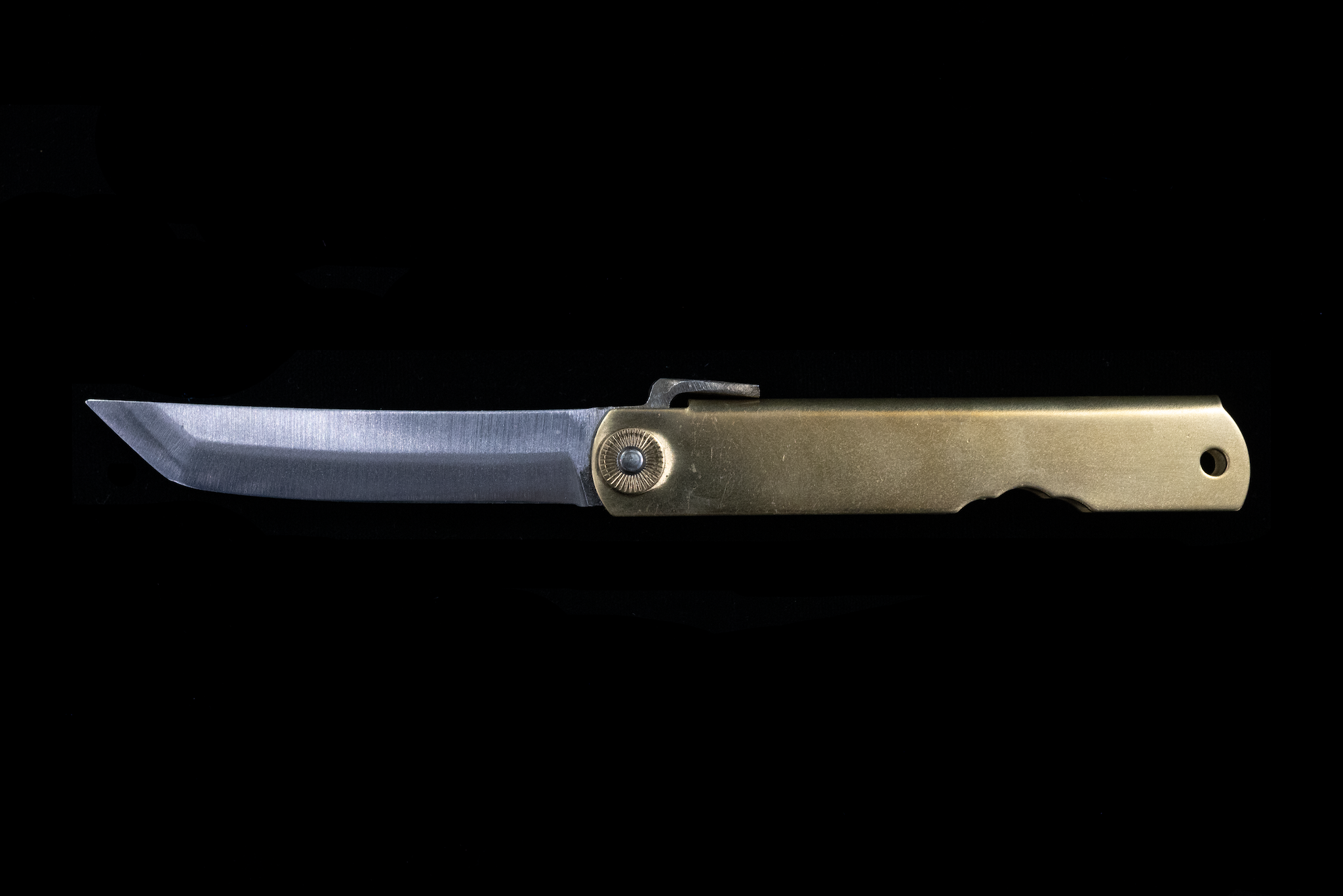 Kensaki Folding Knife - Brass Handle