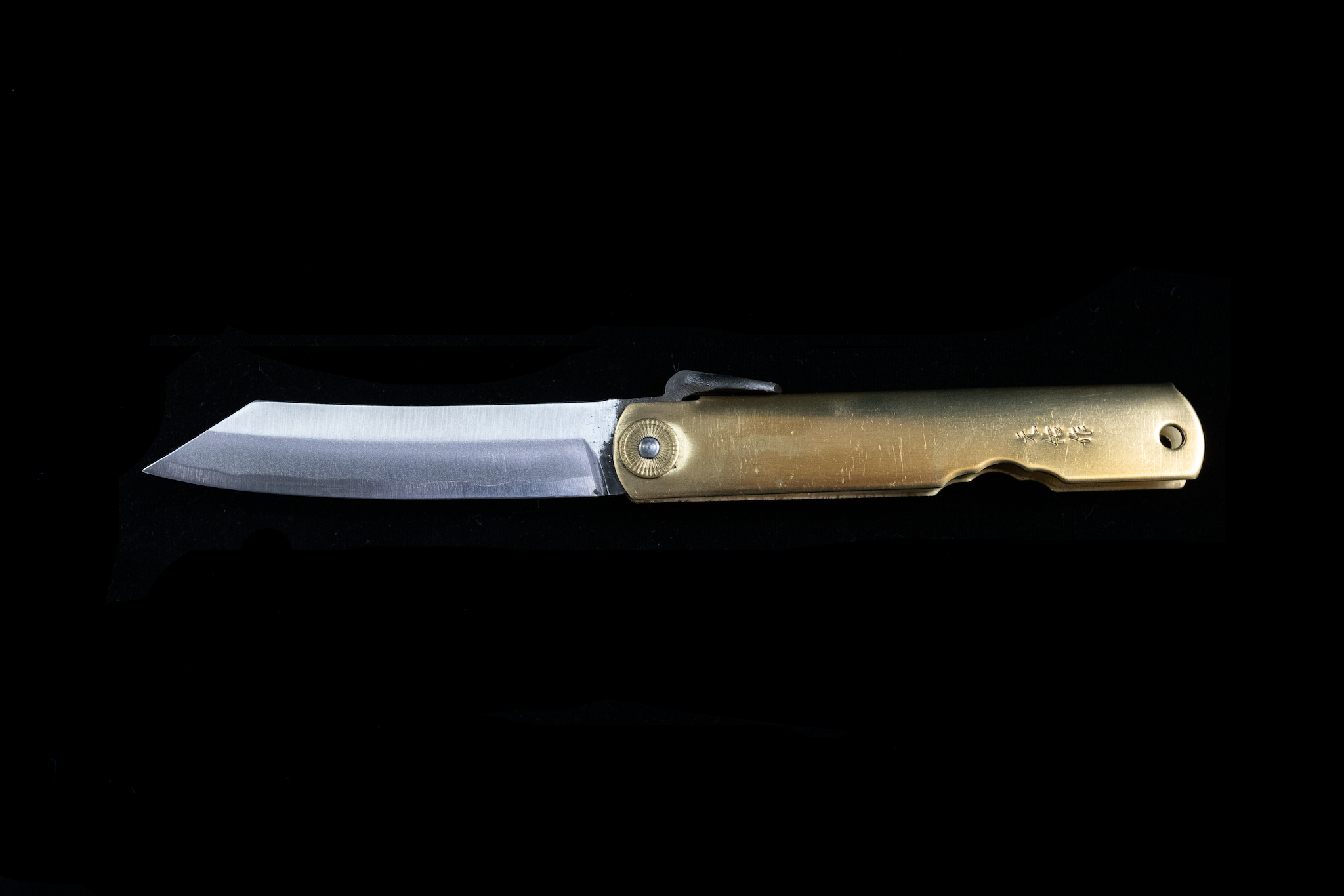Special Forged Folding Knife - Brass Handle