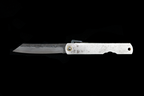 Kurouchi Folding Knife - Silver Patina Handle