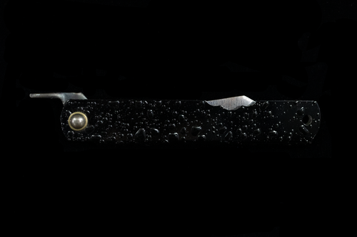 Folding Knife - Black Watersplash Handle