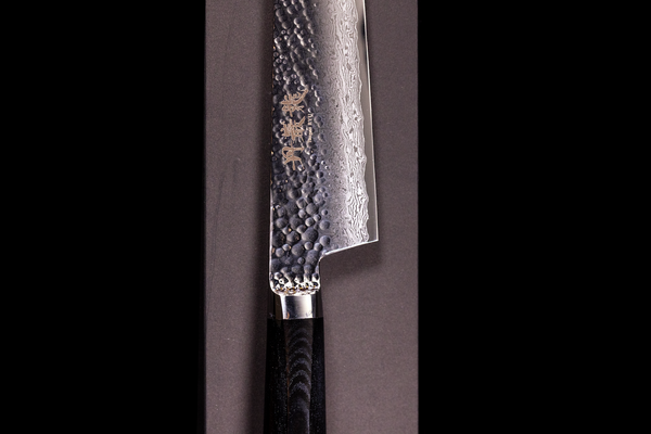 Tanganryu 240mm Hammered Damascus Gyuto (Micarta Handle)