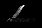 Folding Knife - Black Watersplash Handle