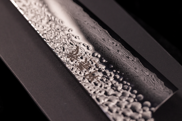 Tanganryu 240mm Hammered Damascus Gyuto (Micarta Handle)