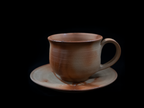 Tokeido Coffee Cup and Saucer Set Hidasugi (Cedar Tree) No. 6