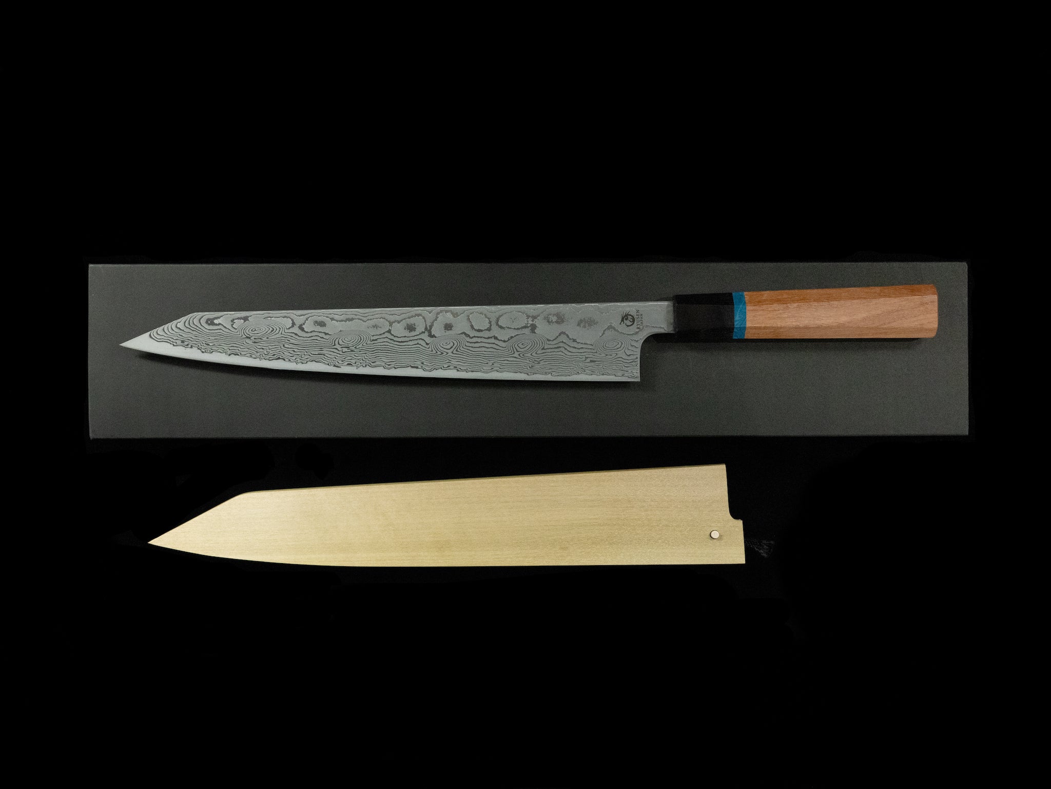 Bontenunryu Kai 270mm Stainless Damascus Wa-Sujihiki