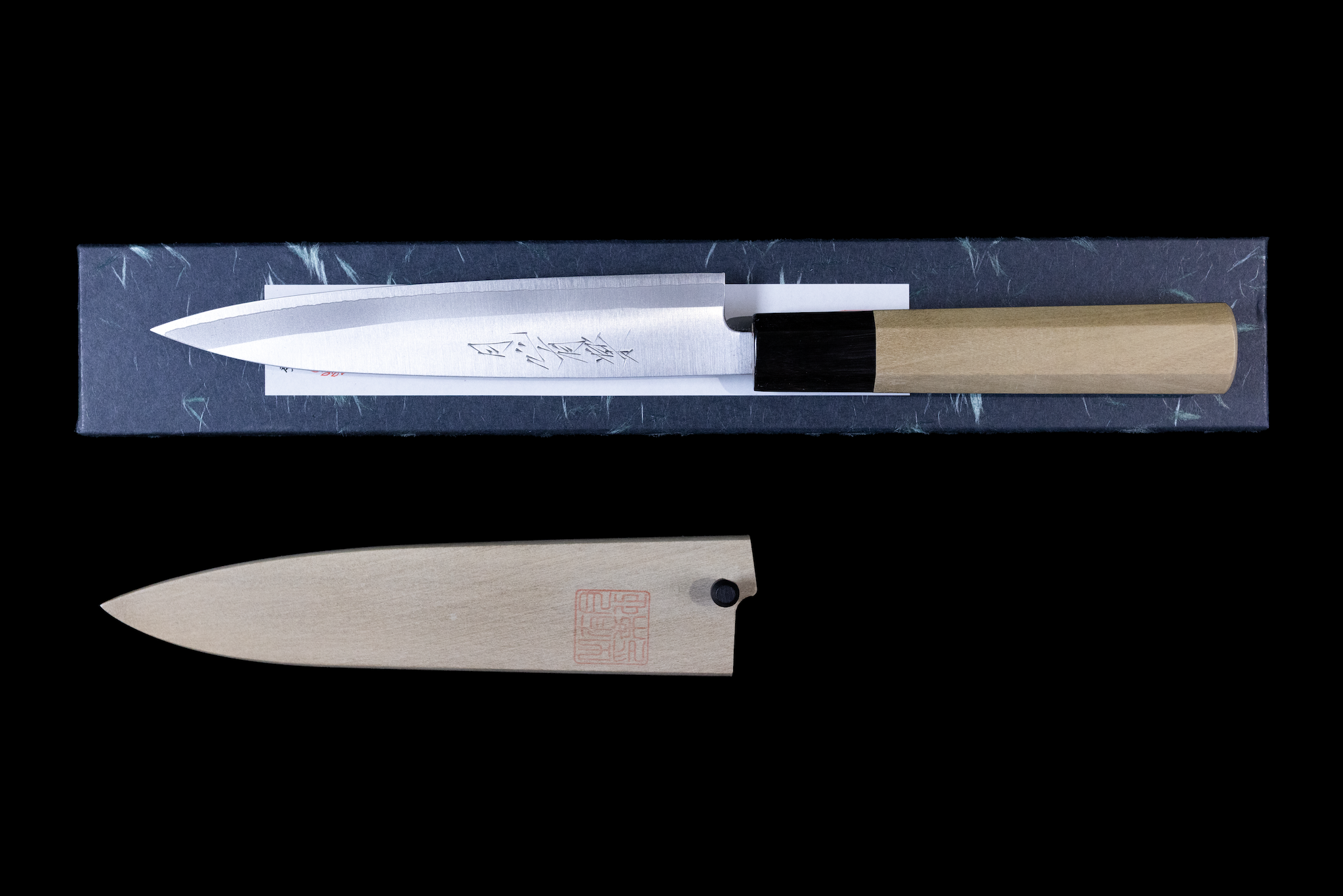 Gesshin Uraku 150mm Stainless Clad HAP40 Wa-Petty