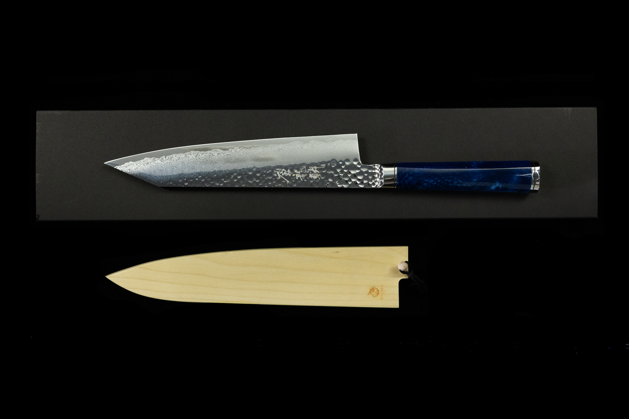 Souryurin 210mm Hammered Damascus Gyuto